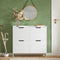 SoBuy FSR100-W - Schoenenkast - 4 Kleppen - Wit