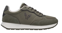 Avirex Vivian003 Heren Sneakers Olive 078 - Maat 45 - Nylon & Varkens Nubuck - Comfortabele Casual
