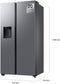 Samsung RS70F64KDT - Koelkast Side-By-Side - Geïntegreerde Wi-Fi All Around Cooling - Vrijstaand