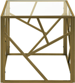 ORLAND - Bijzettafel - Goud - Glas