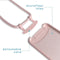 iMoshion Hoesje Geschikt voor iPhone 12 Mini Hoesje Met Koord - iMoshion Color Backcover met afneembaar koord - Roze
