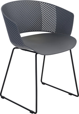 Orly tuinstoel polypropyleen grijs