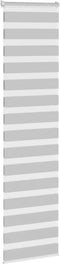 vidaXL - Zebra - rolgordijn - 65x230 - cm - stofbreedte - 60,9 - cm - lichtgrijs