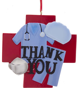 Orn.pvc medisch thank you l8cm