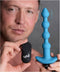 XR Brands Vibrating Silicone Anal Beads and Remote Control blue