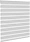 vidaXL - Zebra - rolgordijn - 135x100 - cm - stofbreedte - 130,9 - cm - lichtgrijs