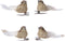 Ornament foam l2b5h3 cm vogelclip goud 4st