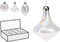Ornament glas 80mm 3ass shape kerstversiering