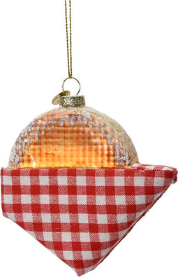 Ornament glas l10b10h2 cm mlt a3 3st kerst