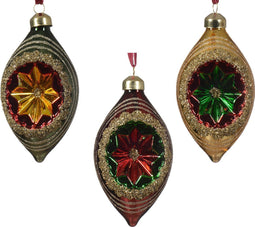 Ornament glas l6.5b6.5h11 cm a3 kerst