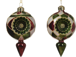 Ornament glas l8b7.5h13.5 cm a2 kerst