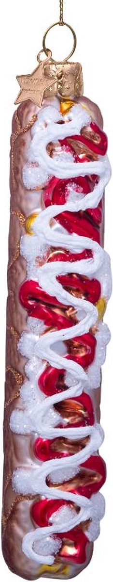 Ornament glass frikandel speciaal H10cm w/box