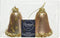 Ornament gls klok d6.5h8cm toffee a2 2st