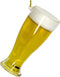 Ornament kerstbal Bierglas Glas Geel 9 cm