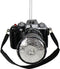Ornament kerstbal Camera Glas Zwart 12.1 cm