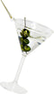 Ornament kerstbal Cocktail Martini Glas Helder 10.5 cm