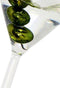 Ornament kerstbal Cocktail Martini Glas Helder 10.5 cm