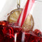 Ornament kerstbal Cocktail Zoet Glas Rood 11.5 cm
