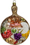 Ornament kerstbal Cold Cuts Plaat Glas Multi 14.5 cm