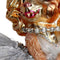 Ornament kerstbal Dame Hond Glas Zilver 12.7 cm