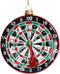 Ornament kerstbal Dartbord Glas Multi 12.2 cm