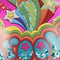 Ornament kerstbal Disc Groovy Glas Roze 10.8 cm