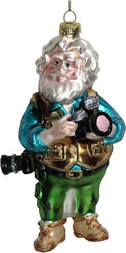 Ornament kerstbal Fotograaf Glas Multi 13.3 cm