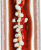 Ornament kerstbal Frikandel Glas Multi 12.8 cm
