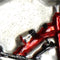 Ornament kerstbal Hometrainer Glas Rood 10.2 cm