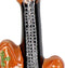 Ornament kerstbal Retro Gitaar Glas Oranje 14.9 cm