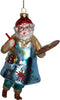 Ornament kerstbal Schilder Glas Multi 13.3 cm