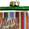 Ornament kerstbal Televisie Glas Groen 8.9 cm