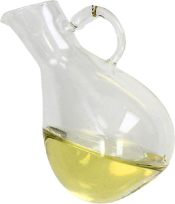 Ornament kerstbal Wijnkaraf Glas Wit 10 cm
