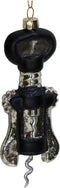 Ornament Kurkentrekker Glas Zwart 14cm