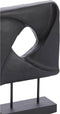 Ornament op voet 26x9x38,5 cm ZARATE hout zwart