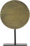 Ornament op voet Ø25x38 cm CASIM ant brons croco-mat zwart 1