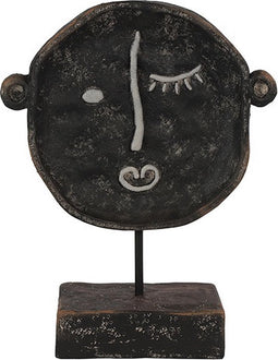 Ornament - ornament op voet - ornament voor binnen - zwart 39 cm