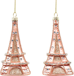 Ornament Paris glas h10 cm