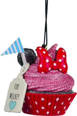 Ornament plastic cupake minnie l5cm