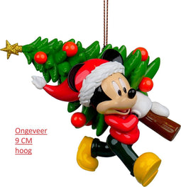 Ornament plastic mickey tree l9cm