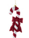 Ornament plastic zuurstok strik l17cm