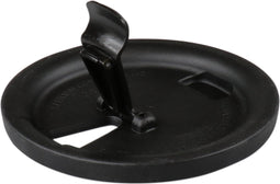 Ornamin Deksel - TPE - reusable - met afsluitbaar drinkgat - onbreekbaar - zwart - 10 stuks