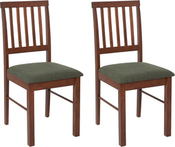 ORONO - Eetkamerstoel set van 2 - Donkergroen - Hout