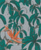 Noordwand Behang Topchic Monkey Jungle Leaves groen en grijs