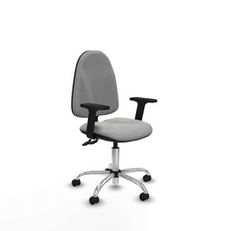 Piqueras y Crespo B2D05RP - Bureaustoel - Hoogteverstelbaar met armleuning - Lichtgrijs