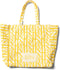 Riviera Maison Katoen en draagtas, Stevige Schoudertas met RM print - RM Monogram Tote Bag - Geel - Katoen