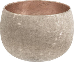 J-Line kom Lak - metaal - lichtroze - small