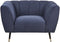 ORSTA - Fauteuil - Donkerblauw - Polyester