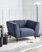 ORSTA - Fauteuil - Donkerblauw - Polyester