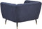 ORSTA - Fauteuil - Donkerblauw - Polyester
